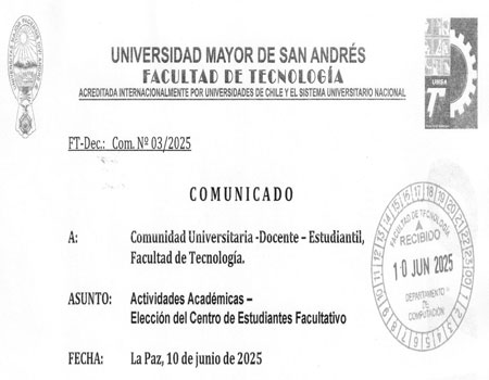 Elección del Centro de Estudiantes Facultativo